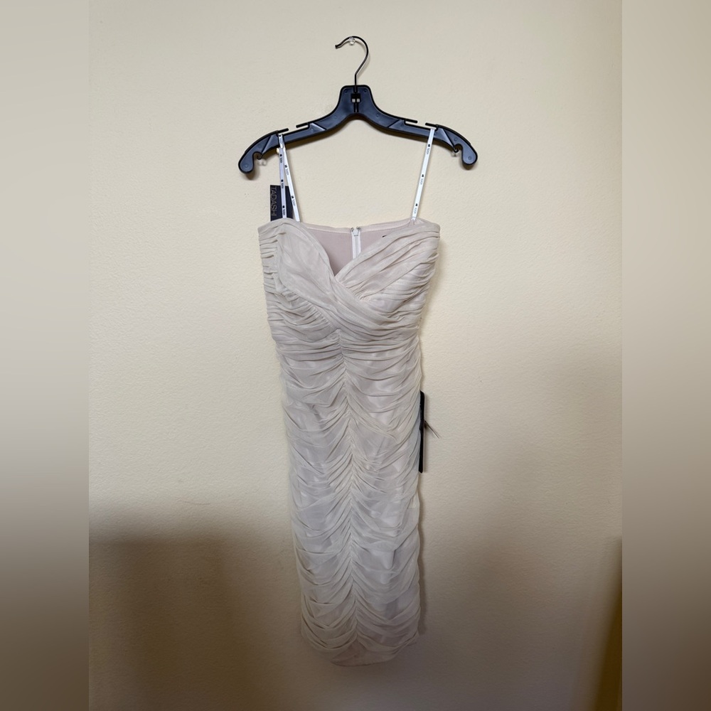 Neiman Marcus Strapless Cream Dress